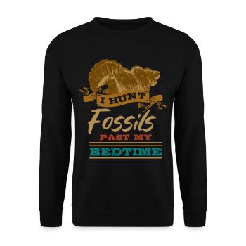 Fossils, paleontologist, fossil collector, - Unisex Sweatshirt - black - Front - Alina (178cm) & Michal (187cm)