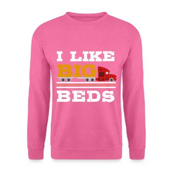 Camion Machine à plateau Véhicule cargo - Sweat-shirt Unisexe - rose - Devant