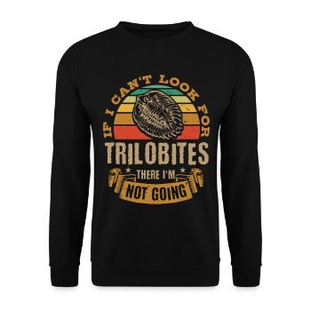 Fossils, paleontologist, fossil collector, - Unisex Sweatshirt - black - Front - Alina (178cm) & Michal (187cm)