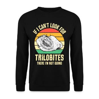 Fossil collecting paleontologist Fossil collector - Unisex Sweatshirt - black - Front - Alina (178cm) & Michal (187cm)