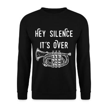Mellophonist, Musical Instrument Orchestra, - Unisex Sweatshirt - black - Front - Alina (178cm) & Michal (187cm)