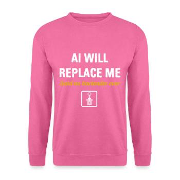 Barman Mixologue Boissons alcoolisées Barman - Sweat-shirt Unisexe - rose - Devant