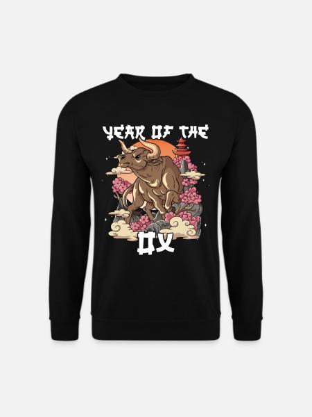 Année du Buffle Nouvel An lunaire chinois - Sweat-shirt Unisexe - noir