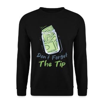 Barman Mixologue Boissons alcoolisées Barman - Sweat-shirt Unisexe - noir - Devant - Alina (178cm) & Michal (187cm)