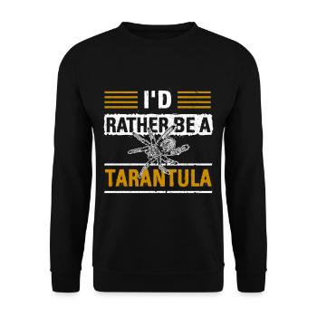Spider lover arachnid web terrarium - Unisex Sweatshirt - black - Front - Alina (178cm) & Michal (187cm)