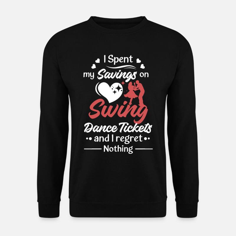 Lindy Hop Swing Tanz Paar Tänzer Swing Tanz - Unisex Pullover - Schwarz