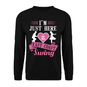 Lindy Hop Swing Tanz Paar Tänzer Swing Tanz - Unisex Pullover - Schwarz - Vorne - Alina (178cm) & Michal (187cm)