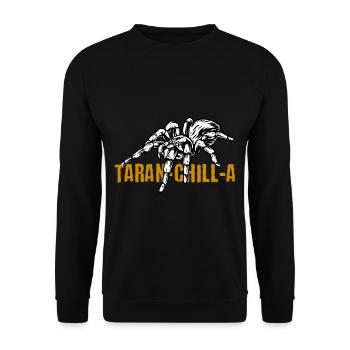 Spider lover arachnid web terrarium - Unisex Sweatshirt - black - Front - Alina (178cm) & Michal (187cm)