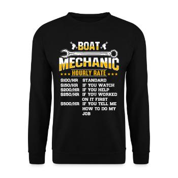 Maschinenbauingenieur Ingenieur Beruf - Unisex Pullover - Schwarz - Vorne - Alina (178cm) & Michal (187cm)