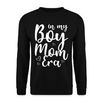 Mom Of Boys Best Mom Ever - Unisex Sweatshirt - black - Front - Alina (178cm) & Michal (187cm)