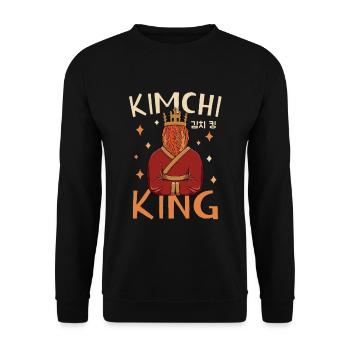 Koreanisches Essen Scharfer Feinschmecker Ich - Unisex Pullover - Schwarz - Vorne - Alina (178cm) & Michal (187cm)