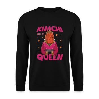 Koreanisches Essen Scharfer Feinschmecker Ich - Unisex Pullover - Schwarz - Vorne - Alina (178cm) & Michal (187cm)