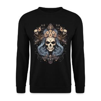Esthétique gothique gothique - Sweat-shirt Unisexe - noir - Devant - Alina (178cm) & Michal (187cm)