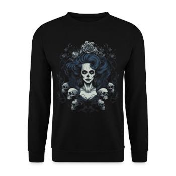 Esthétique gothique gothique - Sweat-shirt Unisexe - noir - Devant - Alina (178cm) & Michal (187cm)