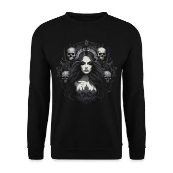 Esthétique gothique gothique - Sweat-shirt Unisexe - noir - Devant - Alina (178cm) & Michal (187cm)