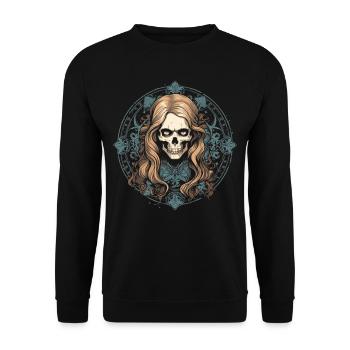 Esthétique gothique gothique - Sweat-shirt Unisexe - noir - Devant - Alina (178cm) & Michal (187cm)