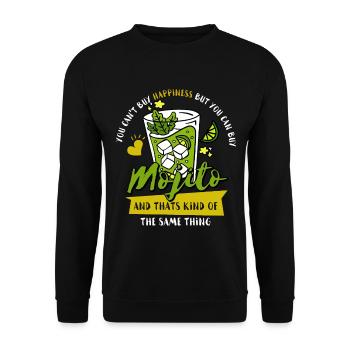 Cocktail Lover Alcohol Drinker Liquor Shot - Unisex Sweatshirt - black - Front - Alina (178cm) & Michal (187cm)