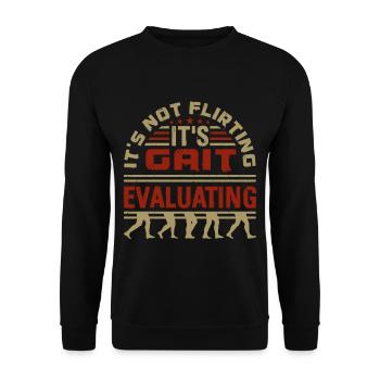 PT Physiotherapie Physiotherapeutin Job - Unisex Pullover - Schwarz - Vorne - Alina (178cm) & Michal (187cm)