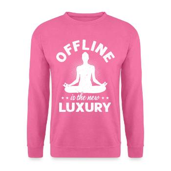 Trennen Sie sich von den sozialen Medien Ablenkung - Unisex Pullover - Pink - Vorne