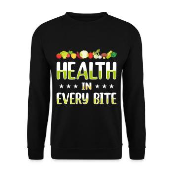 Veganer Vegetarier Lebensmittel Diät - Unisex Pullover - Schwarz - Vorne - Alina (178cm) & Michal (187cm)