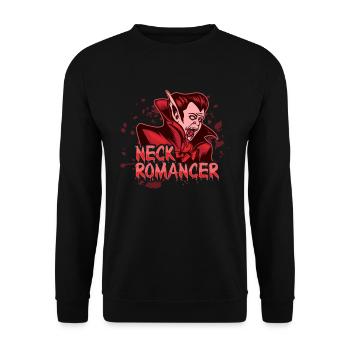 Trick Or Treat Horreur Vampire Effrayant Joyeux Halloween - Sweat-shirt Unisexe - noir - Devant - Alina (178cm) & Michal (187cm)