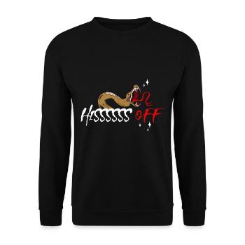 Collectionneur de reptiles Boa Snake Serpent venimeux - Sweat-shirt Unisexe - noir - Devant - Alina (178cm) & Michal (187cm)