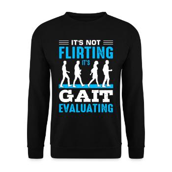 PT Physiotherapie Physiotherapeutin Job - Unisex Pullover - Schwarz - Vorne - Alina (178cm) & Michal (187cm)