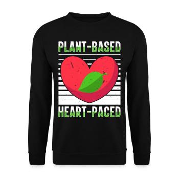 Régime alimentaire végétarien végétalien - Sweat-shirt Unisexe - noir - Devant - Alina (178cm) & Michal (187cm)