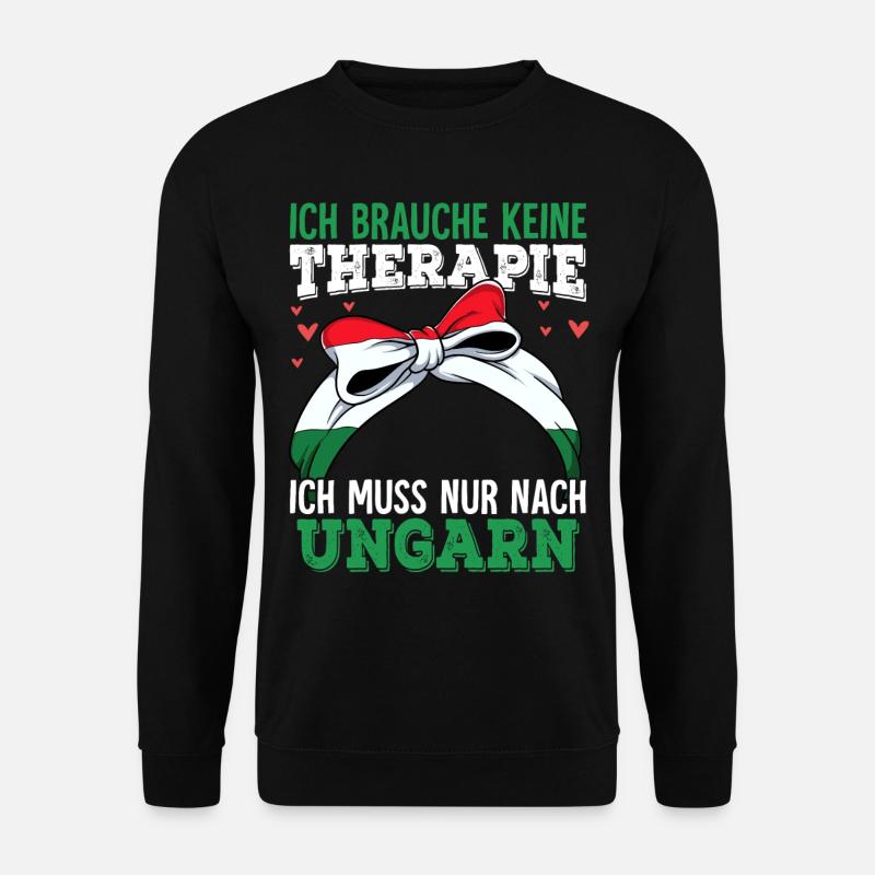 Ungarn - Unisex Pullover - Schwarz