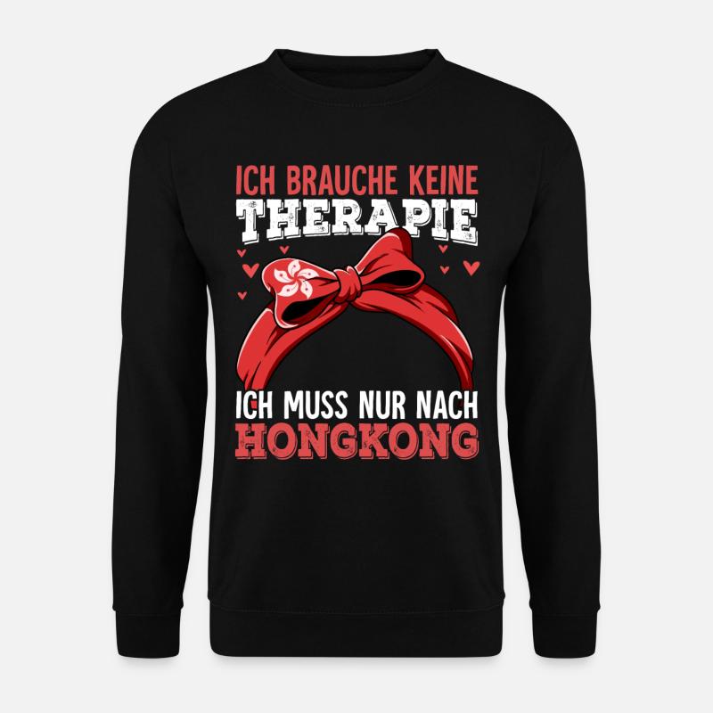 Hongkong - Unisex Pullover - Schwarz