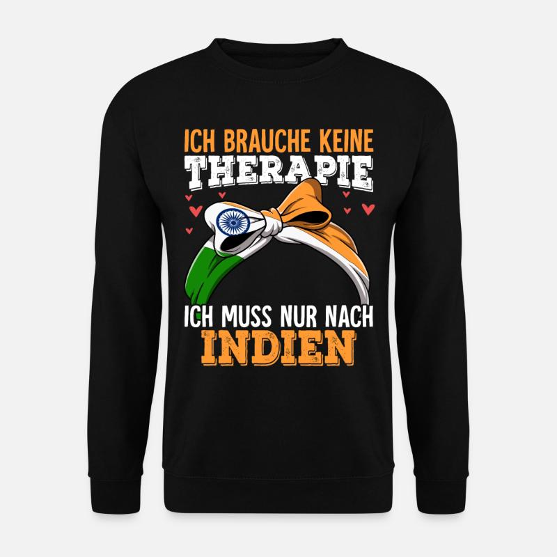 Indien - Unisex Pullover - Schwarz