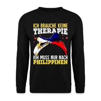 Philippinen - Unisex Pullover - Schwarz - Vorne - Alina (178cm) & Michal (187cm)