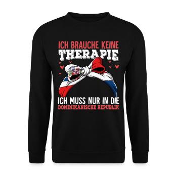Dominikanische Republik - Unisex Pullover - Schwarz - Vorne - Alina (178cm) & Michal (187cm)