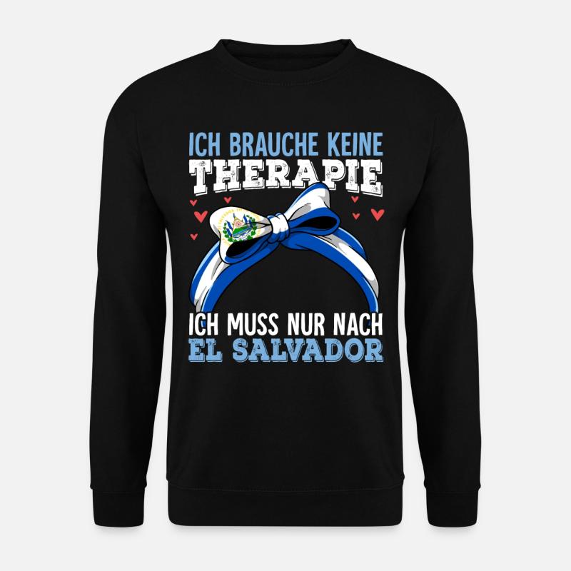 El Salvador - Unisex Pullover - Schwarz