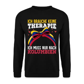 Kolumbien - Unisex Pullover - Schwarz - Vorne - Alina (178cm) & Michal (187cm)