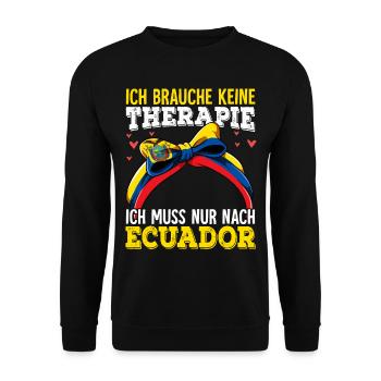 Ecuador - Unisex Pullover - Schwarz - Vorne - Alina (178cm) & Michal (187cm)