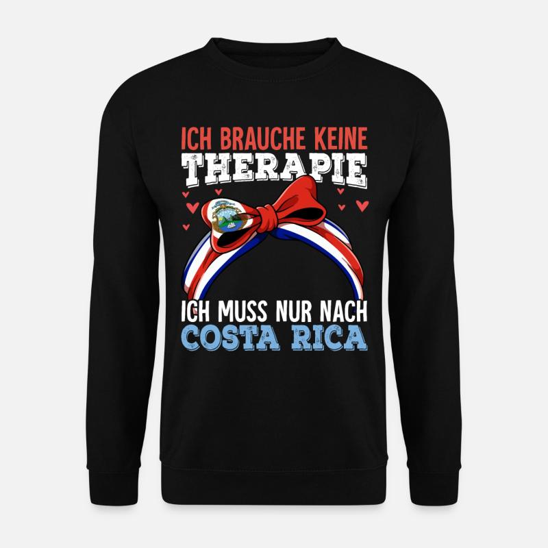 Costa Rica - Unisex Pullover - Schwarz