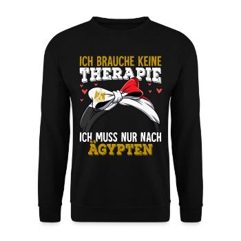 Ägypten - Unisex Pullover - Schwarz - Vorne - Alina (178cm) & Michal (187cm)