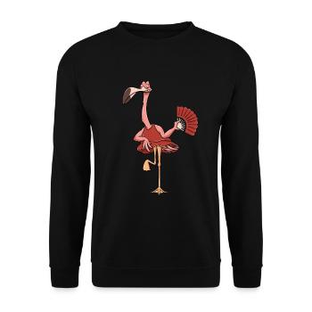 Faultiertänzerin Flamenco-Tanzlehrerin - Unisex Pullover - Schwarz - Vorne - Alina (178cm) & Michal (187cm)