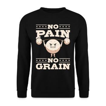 Asian Food Fried Rice Bowl - Unisex Sweatshirt - black - Front - Alina (178cm) & Michal (187cm)
