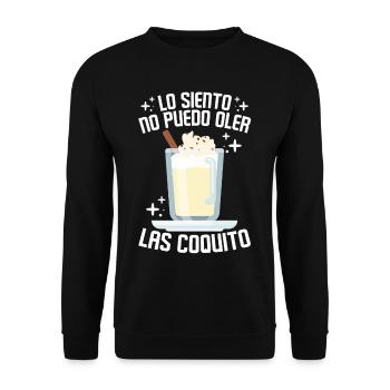 Porto Rico Lait de poule portoricain - Sweat-shirt Unisexe - noir - Devant - Alina (178cm) & Michal (187cm)