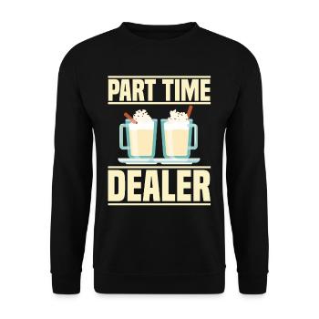 Porto Rico Lait de poule portoricain - Sweat-shirt Unisexe - noir - Devant - Alina (178cm) & Michal (187cm)