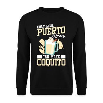 Puerto Rico Puerto Rican - Unisex Sweatshirt - black - Front - Alina (178cm) & Michal (187cm)