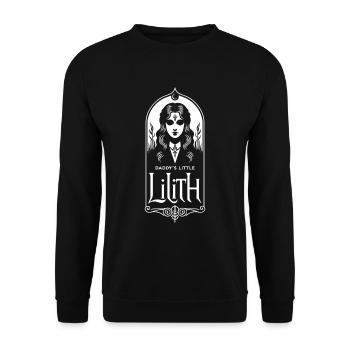 Lilith, Démon, Gothique, Mythologie, Folklore, - Sweat-shirt Unisexe - noir - Devant - Alina (178cm) & Michal (187cm)