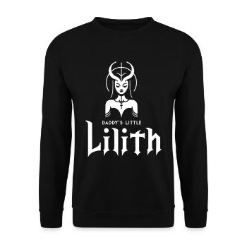 Lilith, Démon, Gothique, Mythologie, Folklore, - Sweat-shirt Unisexe - noir - Devant - Alina (178cm) & Michal (187cm)