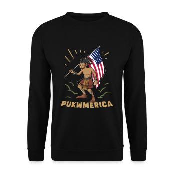 Folklore, mythical creatures, Indians - Unisex Sweatshirt - black - Front - Alina (178cm) & Michal (187cm)