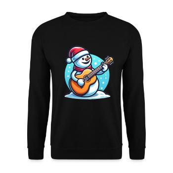 Conception d’instruments de musique de Noël - Sweat-shirt Unisexe - noir - Devant - Alina (178cm) & Michal (187cm)