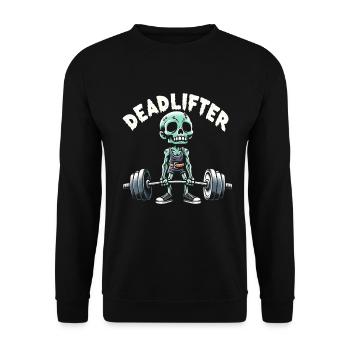 Zombie Deadlifter Deadlift Bodybuilding Workout - Unisex Pullover - Schwarz - Vorne - Alina (178cm) & Michal (187cm)