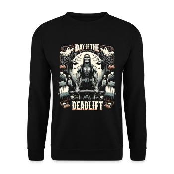 Horror Deadlifter Deadlift Bodybuilding Workout - Unisex Pullover - Schwarz - Vorne - Alina (178cm) & Michal (187cm)