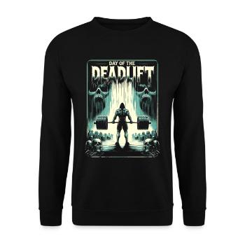 Horrible Deadlifter Bodybuilding Workout - Unisex Sweatshirt - black - Front - Alina (178cm) & Michal (187cm)